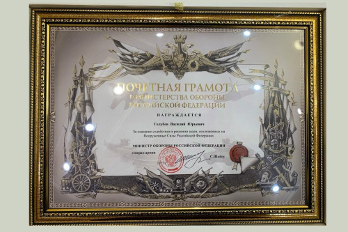 Министерство обороны РФ наградило нашего губернатора В.Ю. Голубева
