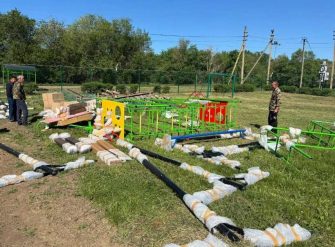 Инициативный проект: в Сариновку завезено оборудование для строительства