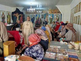 Таинство Соборования состоялось в храме Архангела Михаила в Первомайском