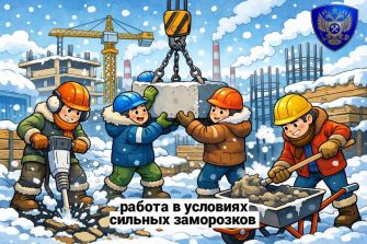 Работа в условиях сильных заморозков