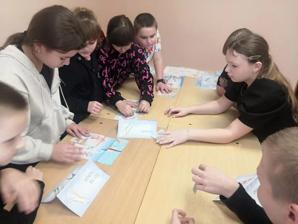 Зимние виды спорта покорились верхнемакеевским школьникам: викторина, пазлы и азарт