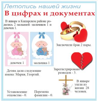 1 мальчик и 1 девочка родились в Кашарском районе в январе 2026