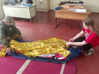 Юнармейцы Россошанской школы достойно выступили на «Зарнице 2.0»