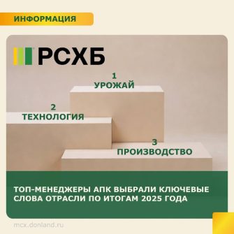 «Урожай» — главное слово российского АПК 2025 года