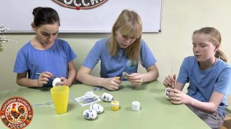 Свет Пасхи в гжельских узорах