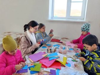 В воскресной школе при храме Архангела Михаила первомайские ребята готовятся к Пасхе