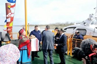 В хуторе Пухляковском открыли новый пассажирский причал «Дон-3»